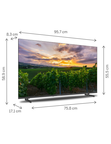 TV 43 THOMSON 4K QLED SMART UHD T2/C2S2 ANDROID 11 FRAMELESS
