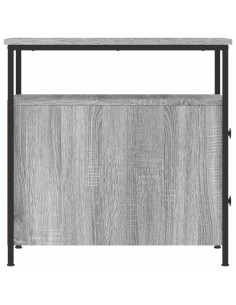 Comodino Grigio Sonoma 30x60x60 cm in Legno Multistrato