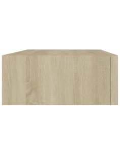 Scaffali con Cassetti da Parete 2 pz Rovere 40x23,5x10 cm MDF