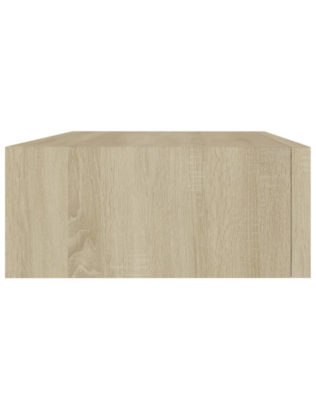Scaffali con Cassetti da Parete 2 pz Rovere 40x23,5x10 cm MDF