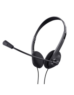 Trust 24659 cuffia e auricolare Cablato A Padiglione Musica e Chiamate Nero