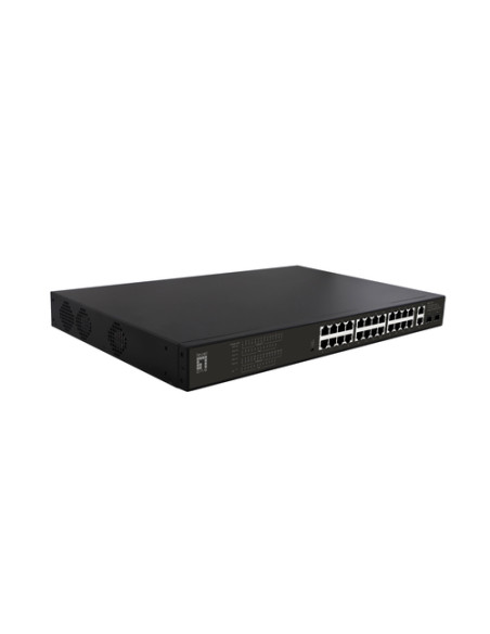 LevelOne GEP-2821 switch di rete Non gestito Gigabit Ethernet (10/100/1000) Supporto Power over Ethernet (PoE) 1U Nero
