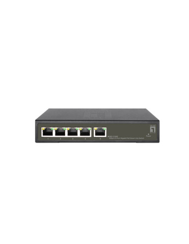 LevelOne GES-2105P switch di rete Gestito L2 Gigabit Ethernet (10/100/1000) Supporto Power over Ethernet (PoE) Nero