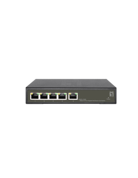 LevelOne GES-2105P switch di rete Gestito L2 Gigabit Ethernet (10/100/1000) Supporto Power over Ethernet (PoE) Nero