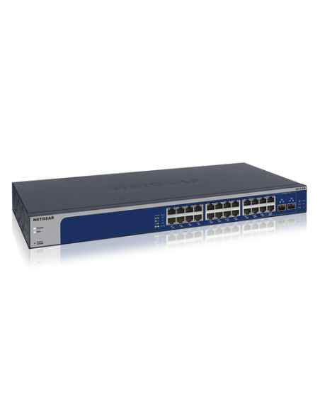 NETGEAR XS724EM Gestito L2 10G Ethernet (100/1000/10000) 1U Blu, Grigio
