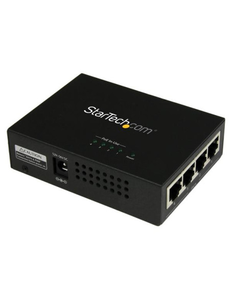 StarTech.com Iniettore midspan Gigabit Power over Ethernet (PoE) a 4 porte - 802.3at/af
