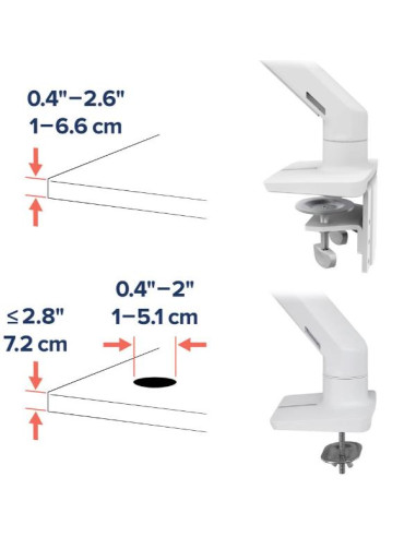HX DESK ARM WITH HD PIVOT BLACK