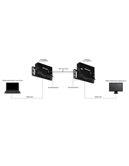 StarTech.com Extender HDMI su CAT5e / CAT6 100 m - HDMI su CAT5e - HDBaseT Extender - 4K 30Hz - HDMI Video Extender