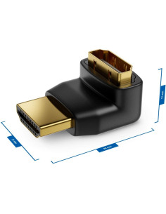Techly Adattatore HDMI M/F 90° verso il basso (IADAP HDMI-L) 2