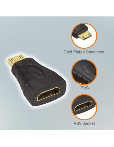 Techly Adatattore da HDMI a mini HDMI tipo C F/M (IADAP HDMI-MC)