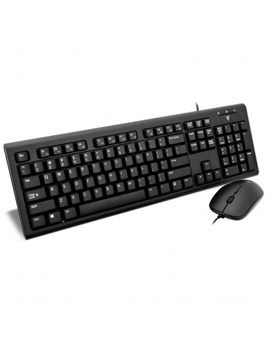 V7 Set tastiera e mouse con cavo USB e adattatore PS2 – US