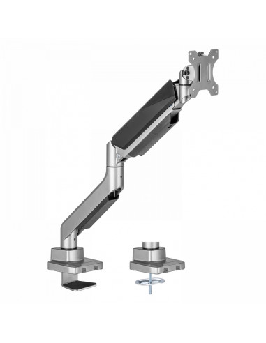 V7 DM1HDS Supporti a parete per TV 124,5 cm (49") Scrivania Nero, Argento