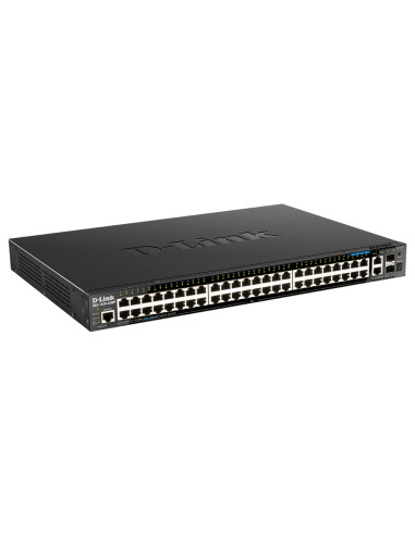 D-Link DGS-1520-52MP switch di rete Gestito L3 Gigabit Ethernet (10/100/1000) Supporto Power over Ethernet (PoE) 1U Nero