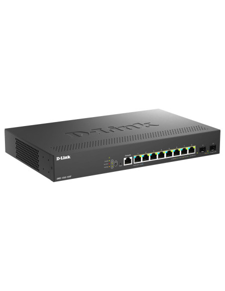 D-Link DMS-1250-10SP/E switch di rete Gestito 2.5G Ethernet (100/1000/2500) Supporto Power over Ethernet (PoE) Nero