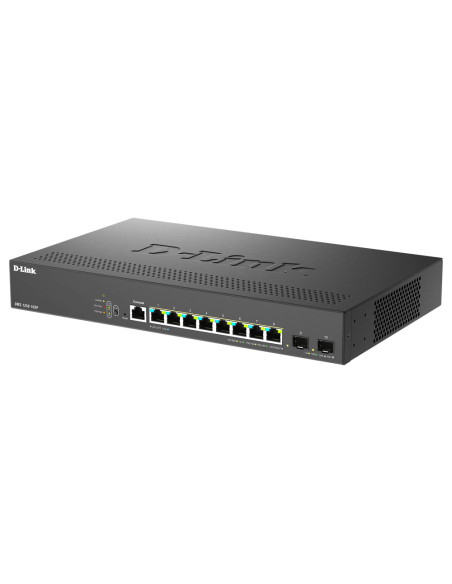 D-Link DMS-1250-10SP/E switch di rete Gestito 2.5G Ethernet (100/1000/2500) Supporto Power over Ethernet (PoE) Nero