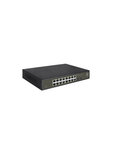 LevelOne GES-2118 switch di rete Gestito L2 Gigabit Ethernet (10/100/1000) Nero