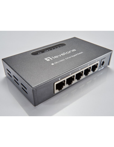 LevelOne GEU-0523 switch di rete Non gestito Gigabit Ethernet (10/100/1000) Nero