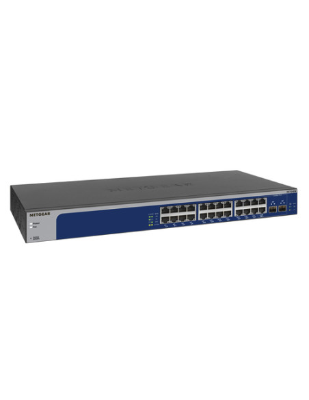 NETGEAR XS724EM Gestito L2 10G Ethernet (100/1000/10000) 1U Blu, Grigio