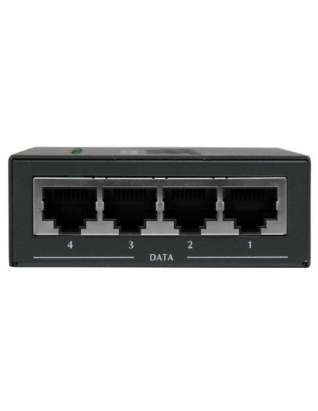 StarTech.com Iniettore midspan Gigabit Power over Ethernet (PoE) a 4 porte - 802.3at/af