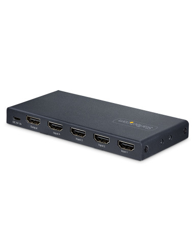 StarTech.com Switch HDMI 8K a 4 porte - Switcher HDMI 2.1 4K 120Hz HDR10+, 8K 60Hz UHD, Commutatore HDMI 4 In 1 - Commutazione a