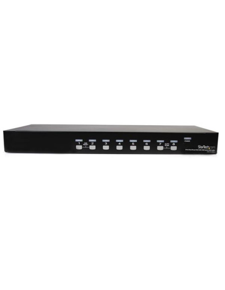 StarTech.com Switch KVM VGA USB a 8 porte montabile su rack con audio (cavi audio inclusi)