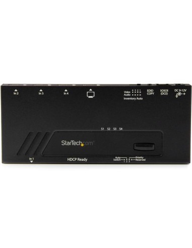 StarTech.com VS421HD4KA conmutador de vídeo HDMI