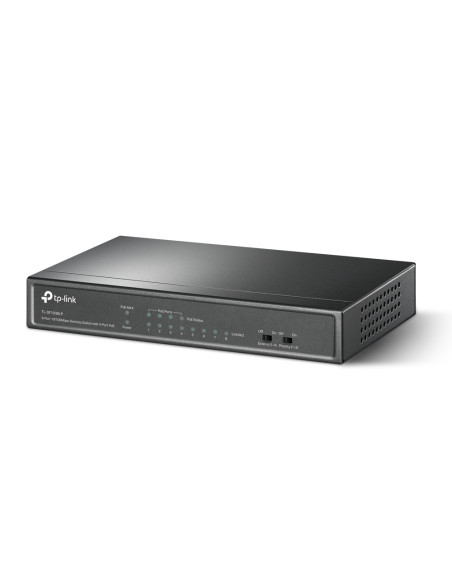 TP-Link TL-SF1008LP switch di rete Non gestito Fast Ethernet (10/100) Supporto Power over Ethernet (PoE) Nero