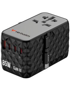 Verbatim CNT-02 Universale Nero AC Ricarica rapida Interno