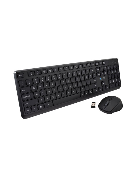 V7 CKW350US Combo tastiera e mouse wireless - Layout Stati Uniti