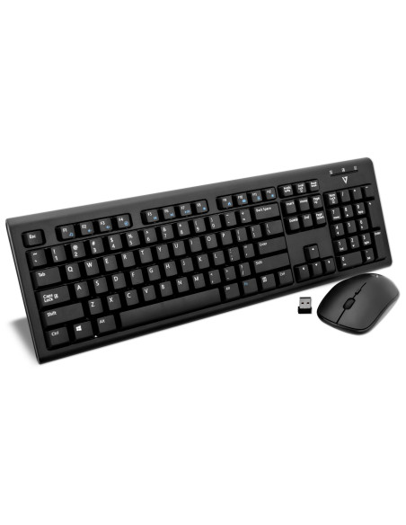 V7 Set tastiera e mouse wireless