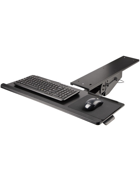 StarTech.com Porta tastiera estraibile per scrivania - Ripiano scorrevole sotto scrivania per tastiera PC - Mensola ergonomica c