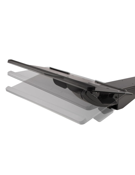 StarTech.com Porta tastiera estraibile per scrivania - Ripiano scorrevole sotto scrivania per tastiera PC - Mensola ergonomica c