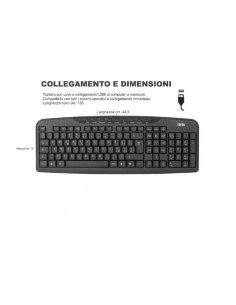 TASTIERA ITALIANA MULTIMEDIA USB 2
