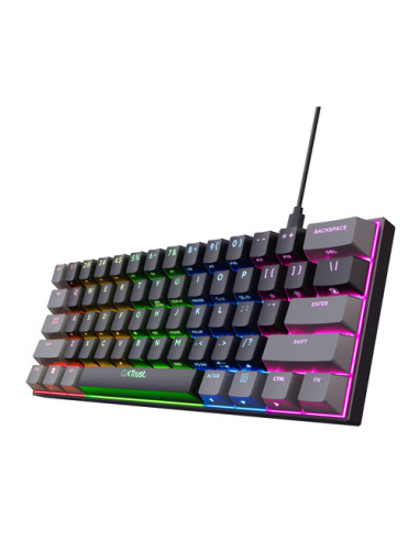 Trust GXT 867 Acira tastiera Gaming USB QWERTY Italiano Nero