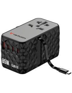 Verbatim CNT-02 Universale Nero AC Ricarica rapida Interno 2