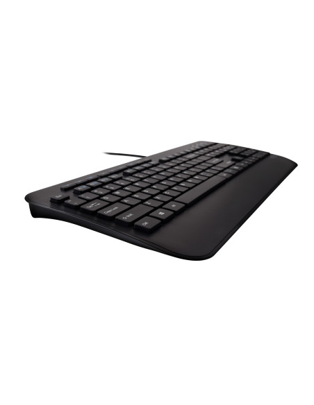 V7 Combinazione di tastiera USB di dimensioni standard con poggiapolsi e mouse ambidestro - FR