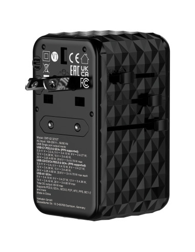 Verbatim CNT-02 Universale Nero AC Ricarica rapida Interno