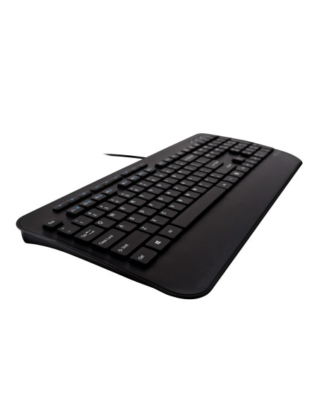 V7 Combinazione di tastiera USB di dimensioni standard con poggiapolsi e mouse ambidestro - IT