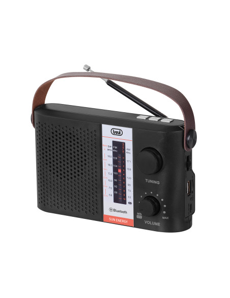 Trevi RADIO PORTATILE A ENERGIA SOLARE WIRELESS USB MICRO SD TWS RA 7F25 BT