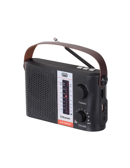 Trevi RADIO PORTATILE A ENERGIA SOLARE WIRELESS USB MICRO SD TWS RA 7F25 BT