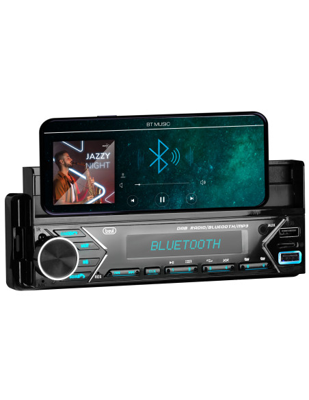 Trevi AUTORADIO DAB FM 160W SUPPORTO SMARTPHONE 7" WIRELESS USB MICRO SD SCD 5753 DAB