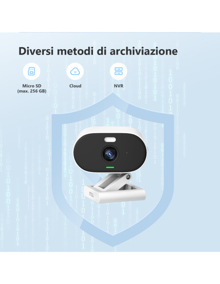 Imou Versa Telecamera 2MP Wi-Fi da interno/esterno con sirena e faretto