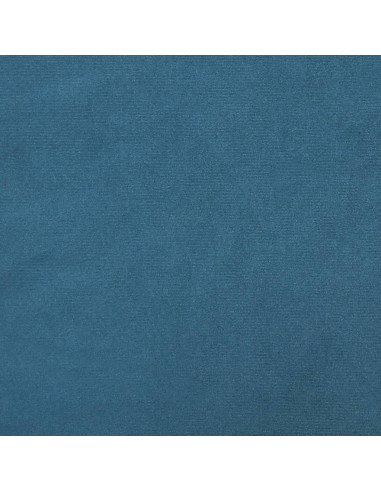 Giroletto con Testiera Blu 80x200 cm in Velluto