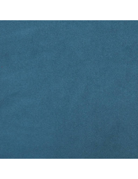 Giroletto con Testiera Blu 80x200 cm in Velluto
