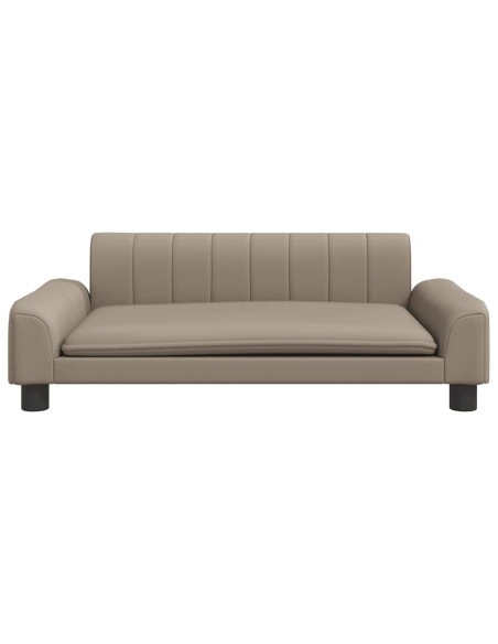 Lettino per Cani Cappuccino 90x53x30 cm in Similpelle