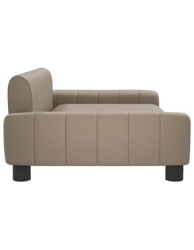 Lettino per Cani Cappuccino 90x53x30 cm in Similpelle