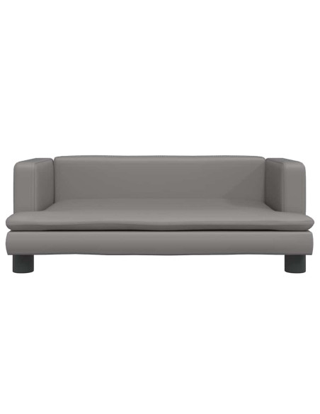 Lettino per Cani Grigio 80x45x30 cm in Similpelle