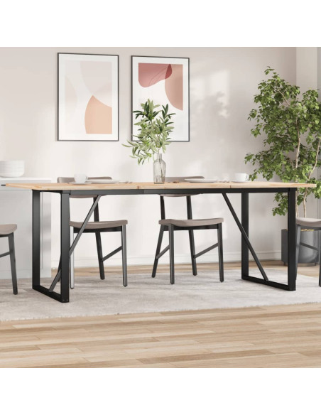 Telaio Gambe a O per Tavolo da Pranzo 180x80x73 cm in Ghisa