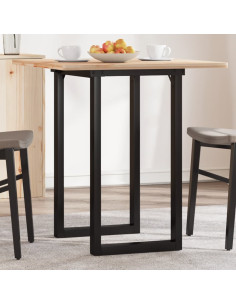 Telaio Gambe a O per Tavolo da Pranzo 60x40x73 cm in Ghisa 2