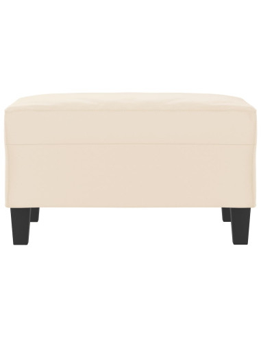 Poggiapiedi Beige 70x55x41 cm in Tessuto Microfibra